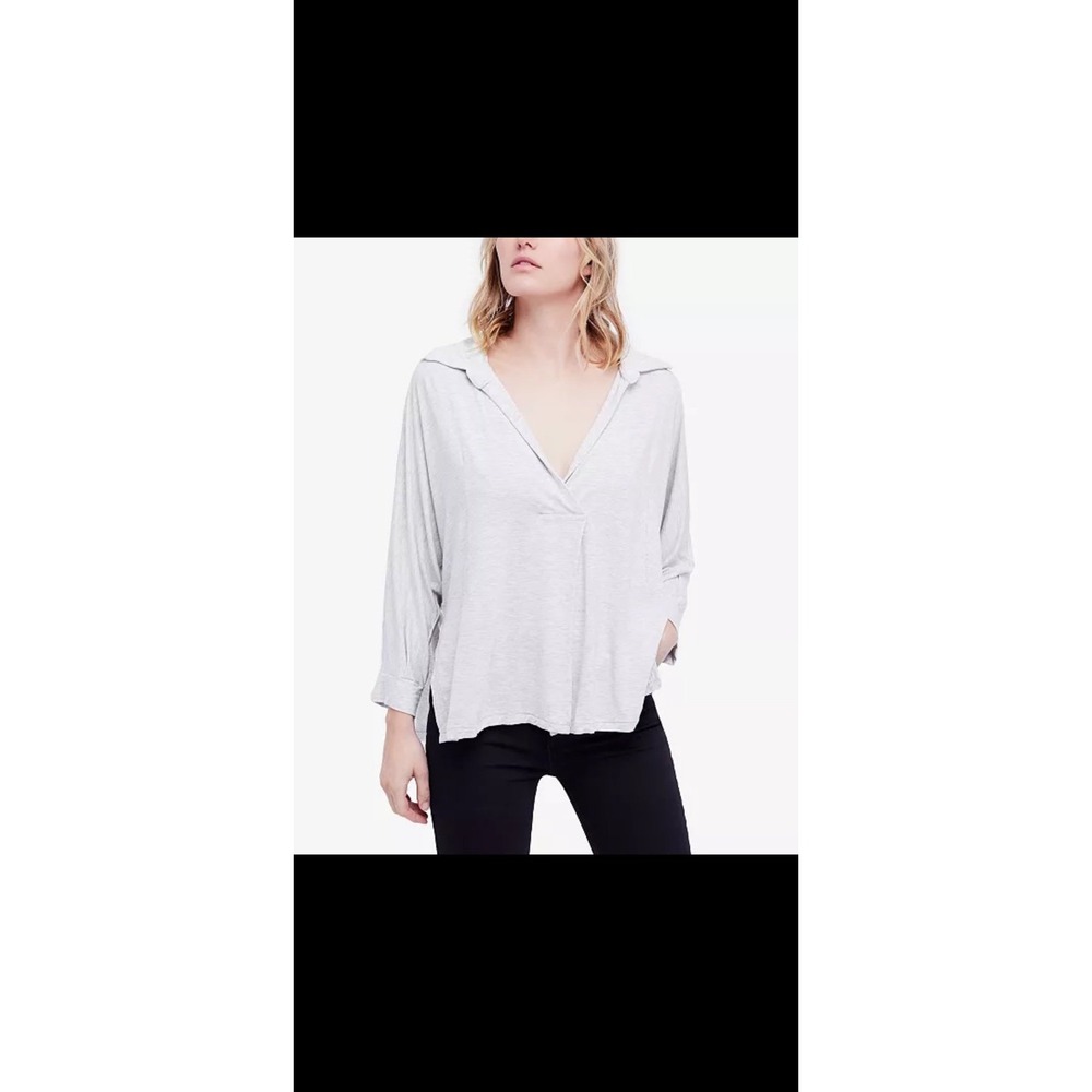 We the free by Free People Can't Fool Me Split Front top sz Small - Picture 7 of 10